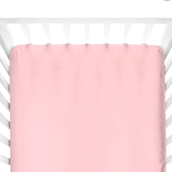 CRIB SET OF 2 PERCALE COTTON FITTED SHEETS - Picture 2 of 2